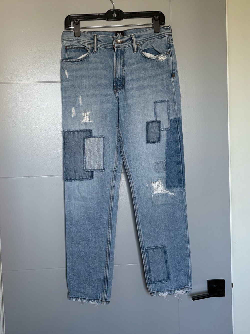 Urban Outfitters BDG Dad Slim Taper Fit Patchwork Jeans